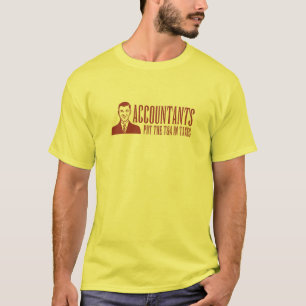 Accountants plaatsten de T&A in belastingen T-shirt