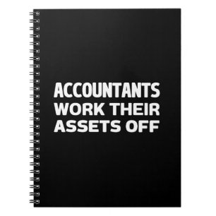 Accountants werken hun bezittingen weg Notitieboek