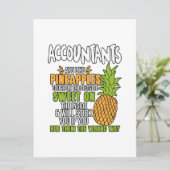 Accountants zijn als ananassen. aankondiging (Staand voorkant)