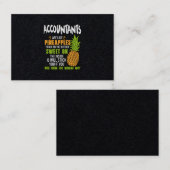 Accountants zijn als ananassen. visitekaartje (Voorkant / Achterkant)