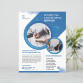 Accounting and Bookkeeping Service Flyer Template (Debout devant)