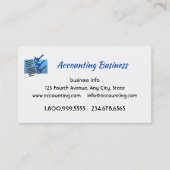 Accounting Bookkeeping  Custom Business  Visitekaartje (Voorkant)