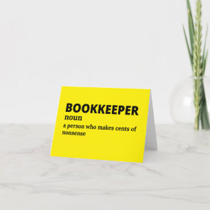 Accounting Clerk Definition Humor Bedankkaart