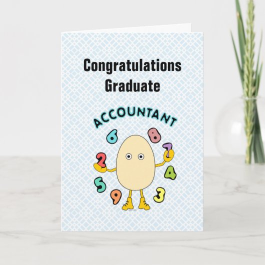 Accounting Egghead Afstuderen Kaart (Voorkant)