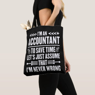 Accounting Humor Quote Ik ben een accountant belas Draagtas