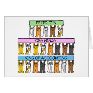 Accounting Ninja Cartoon Cats