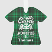Accounting Student Green Play Ornament (achterkant)