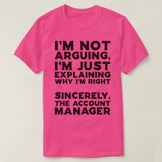 Accountmanager1 T-shirt (Design voorkant)