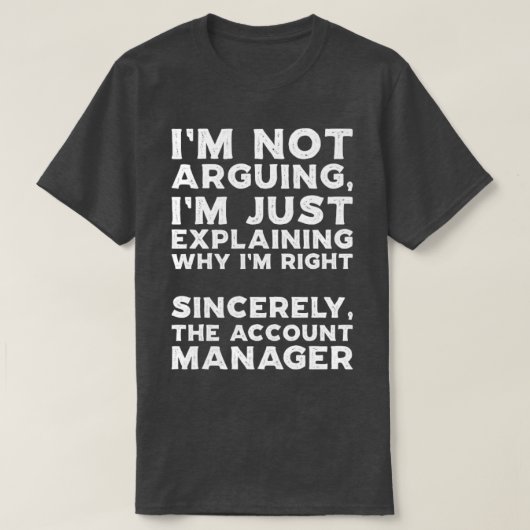 Accountmanager T-shirt (Design voorkant)