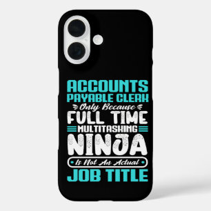 Accounts Payable Clerk Job Titel Beroep Vaardighed iPhone 16 Hoesje