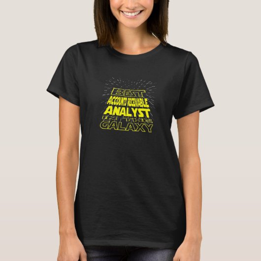 Accounts Receivable Analist Cool Galaxy-taak T-shirt (Voorkant)
