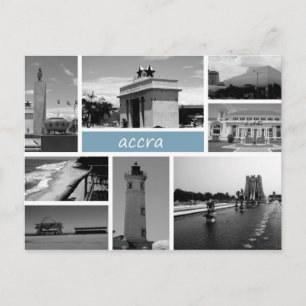 Accra bw briefkaart
