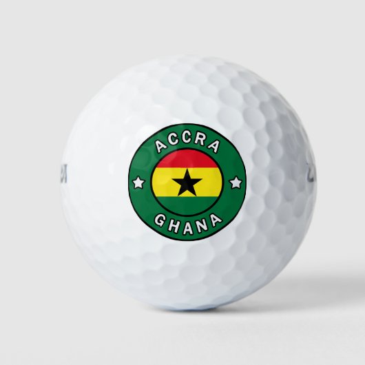 Accra Ghana Golfballen (Voorkant)