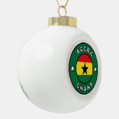 Accra Ghana Keramische Bal Ornament (Links)