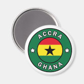 Accra Ghana Magneet (Voorkant / Achterkant)