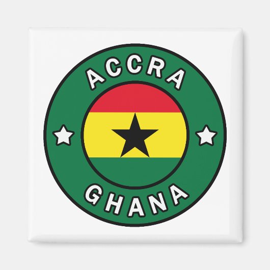 Accra Ghana Magneet (Voorkant)