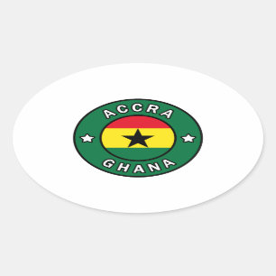 Accra Ghana Ovale Sticker