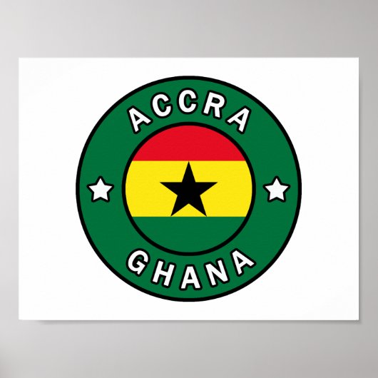 Accra Ghana Poster (Voorkant)