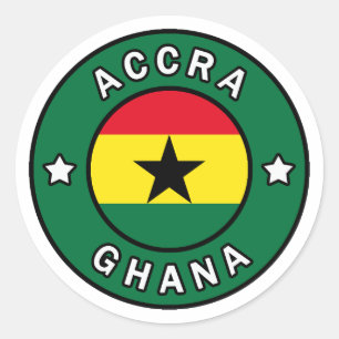 Accra Ghana Ronde Sticker