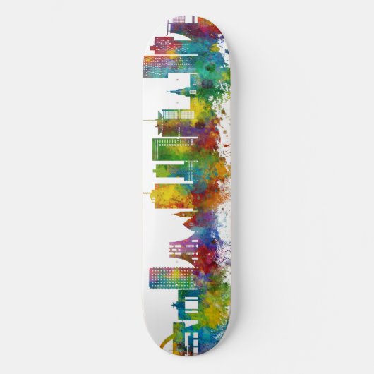 Accra Ghana Skyline Skateboard (Voorkant)