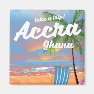 Accra Ghana strand reisposter Magneet