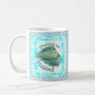 Accroché sur la tasse de pêche