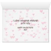 Accrocher autour des fentes Carte Valentine (Intérieur Horizontal (Bas))