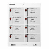 Accrocher les Étiquettes de la plaque d'immatricul (Feuille entière)