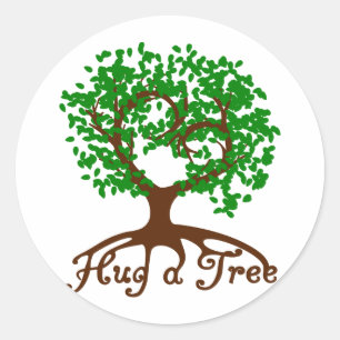 Accrocher un Sticker Arbre Arrondi