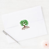 Accrocher un Sticker Arbre Arrondi (Enveloppe)