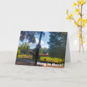 Accrochez-vous à des cartes personnalisées (Fleur jaune)