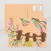 Accrochez-vous à Koala ours Carte postale (Devant / Derrière)