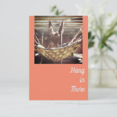 Accrochez-Vous À La Carte De Voeux Orangutan (Debout devant)