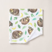 Accrochez-Vous À L'Ensemble De Serviettes Sloth (Gant de toilette)