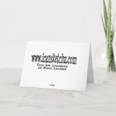 Accrochez-vous là Encouragement Papier Carte de vo (Dos)