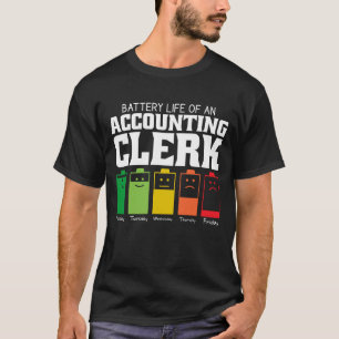 Accuduur van een boekhouder t-shirt