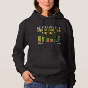 Accuduur van een bouwvakker Laborer Cont Hoodie