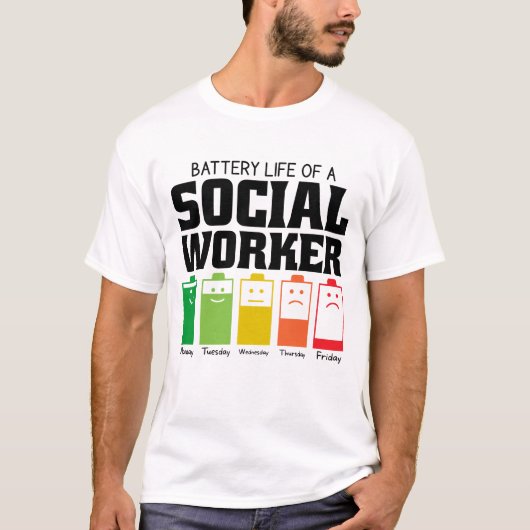 Accuduur van een maatschappelijk werker t-shirt (Voorkant)