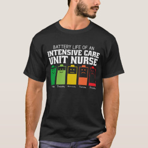 Accuduur van een verpleegster op de intensive care t-shirt