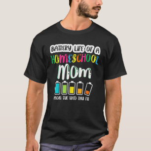 Accuduur van Homeschool Mom Funny Terug naar schoo T-shirt