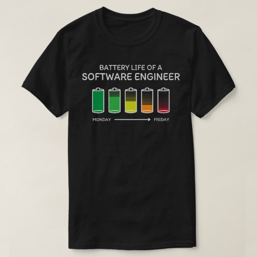 Accuduur van softwareontwikkelaar Friends Developm T-shirt (Design voorkant)