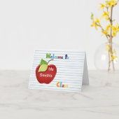 Accueil à l'étudiant de la carte de professeur (Fleur jaune)