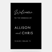 Accueil Acrylique Au Mariage Noir (Recto)