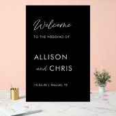 Accueil Acrylique Au Mariage Noir (Mariage)