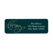 Accueil amusant COULEUR MODIFIABLE Étiquette de ad (Devant)