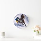 Accueil Art Mural | Horloges | Cheval d'hiver (Maison)