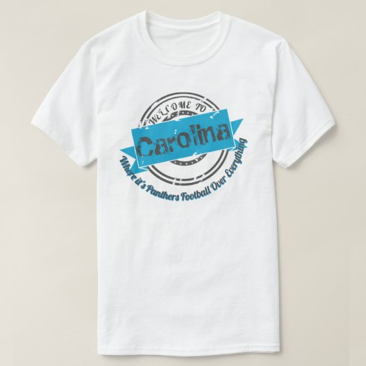 Accueil au T-shirt de blanc de la Caroline (Design devant)