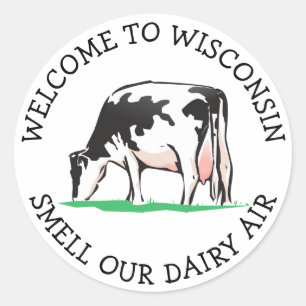 Accueil aux autocollants d'humour du Wisconsin