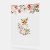 Accueil Baby shower Fox Watercolor (Angle)