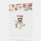 Accueil Baby shower Raccoon Aquarelle Cute (Angle)